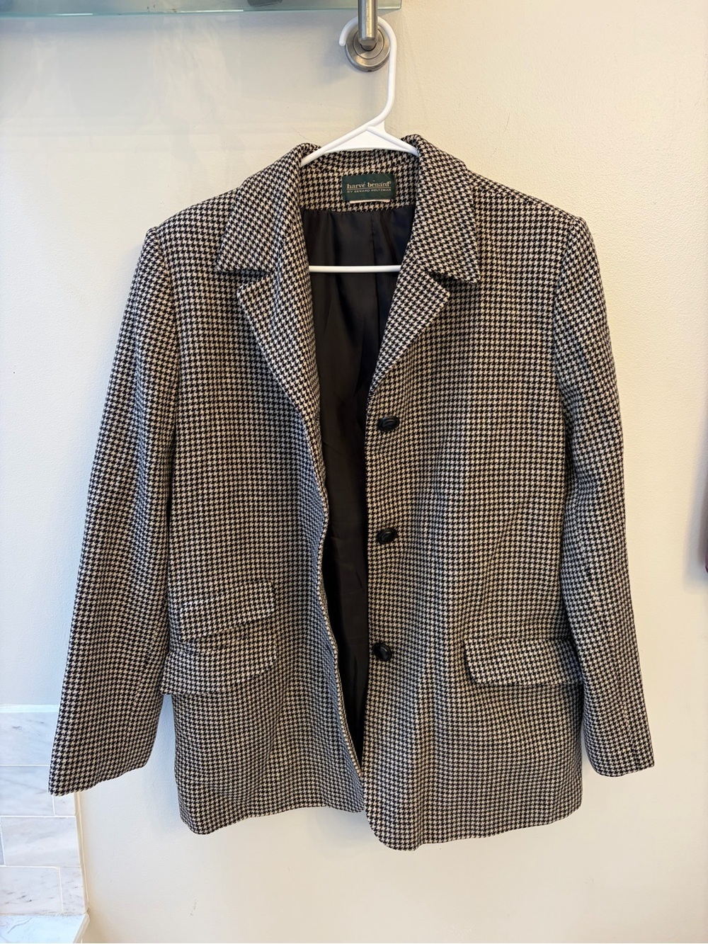 Harve Benard woman's medium/large oversized blazer print wool